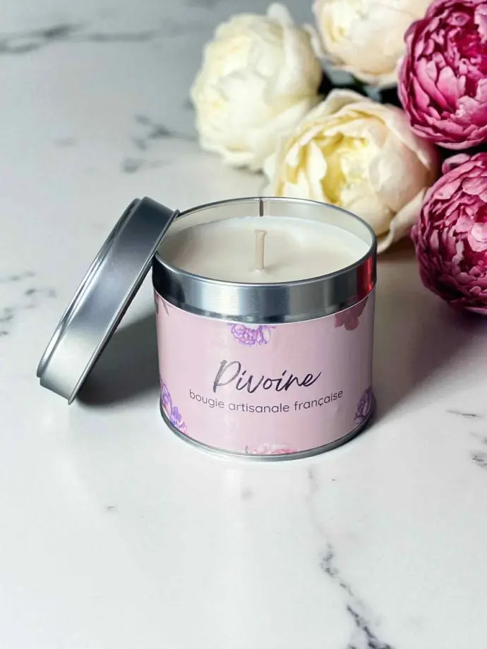 Pivoine l Bougie végétale 200g