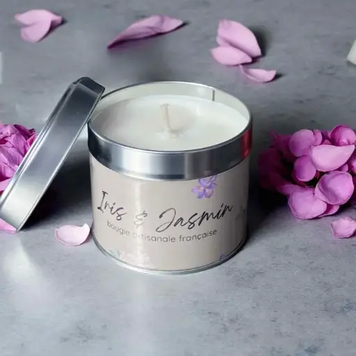 Iris & Jasmin l Bougie végétale 200g